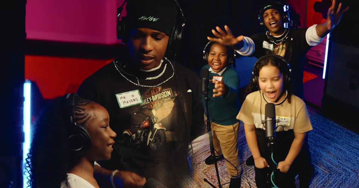 Bobby Rapper Kid A$AP Rocky teaches rap to primary kids in his hometown | rova