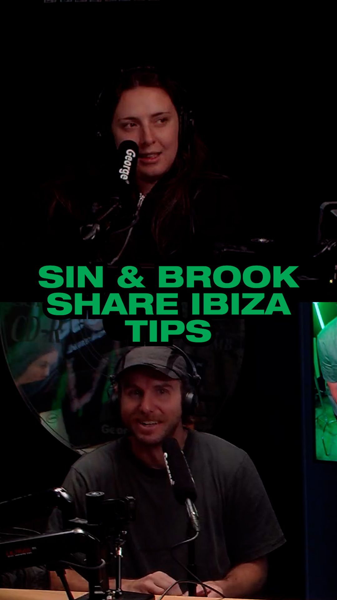 Sin & Brook give Searley Ibiza tips