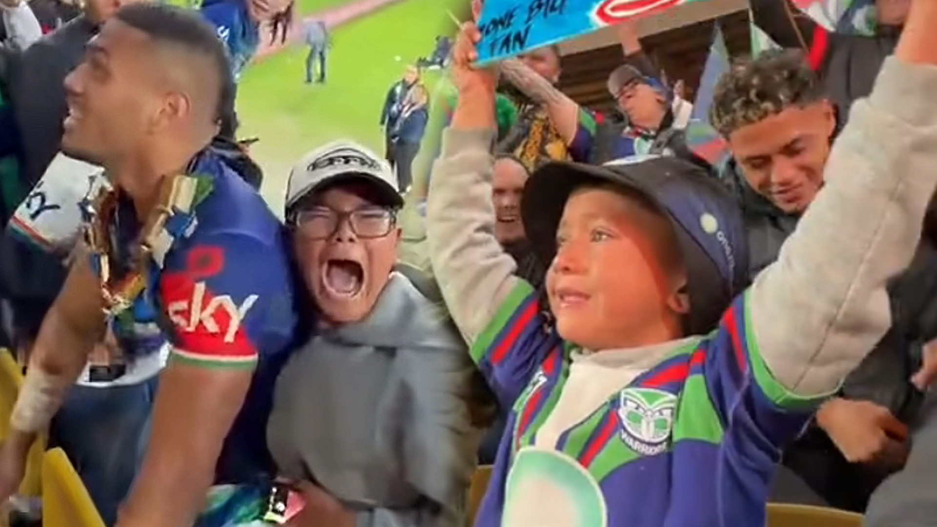 WATCH: Young Wahs fan goes viral for bursting into tears after Wellington win