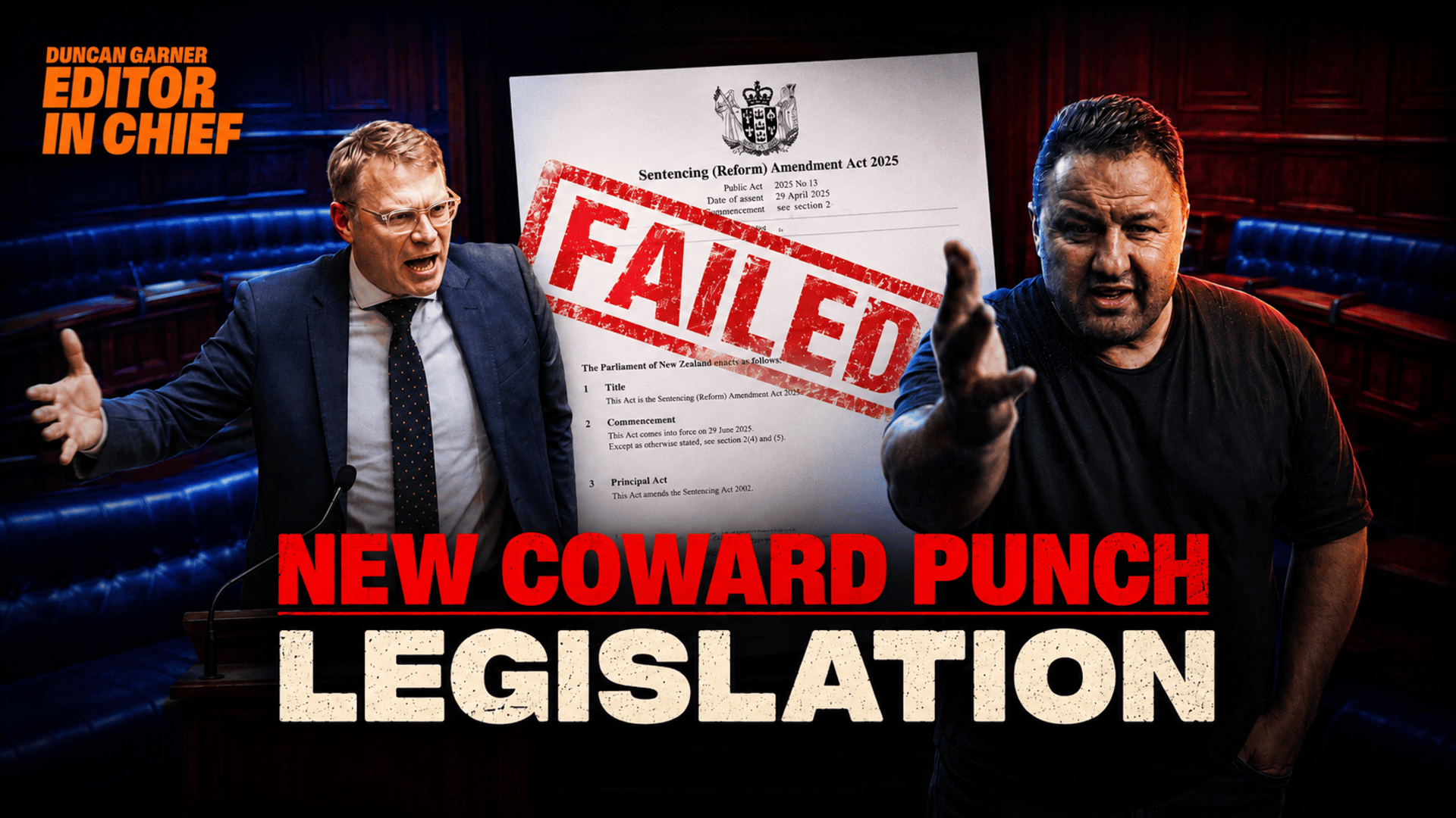 `Duncan Garner: Coward Punch Reform Is Gutless Political Tokenism