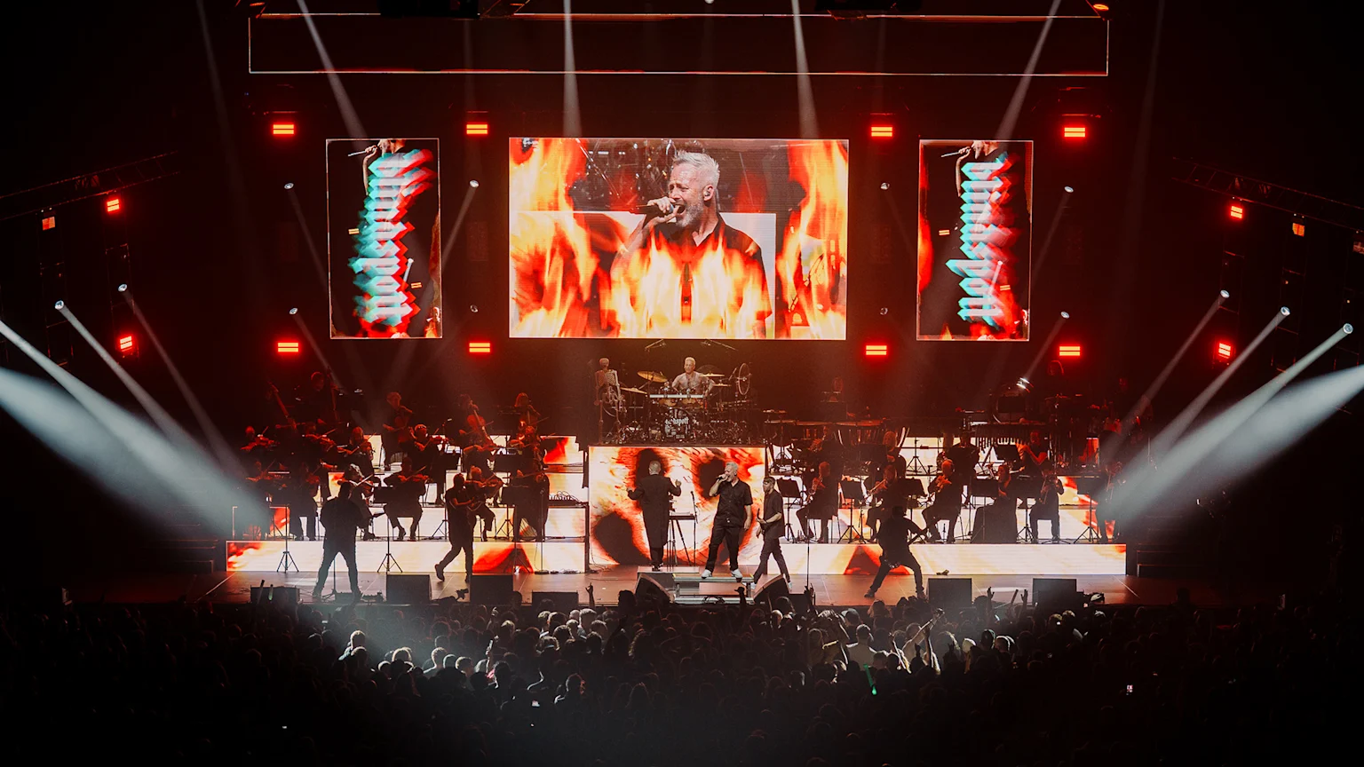 Blindspott onstage at Rock 2000 Live with the 30 piece Philharmonic orchestra