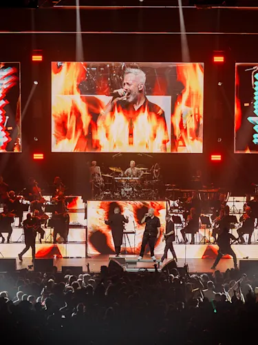 Blindspott onstage at Rock 2000 Live with the 30 piece Philharmonic orchestra