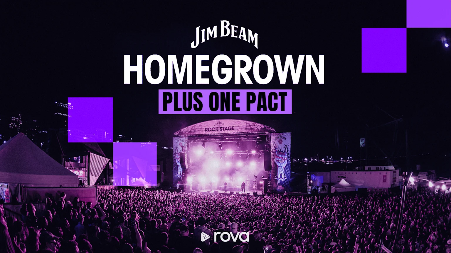 Jim Beam Homegrown stage in purple
