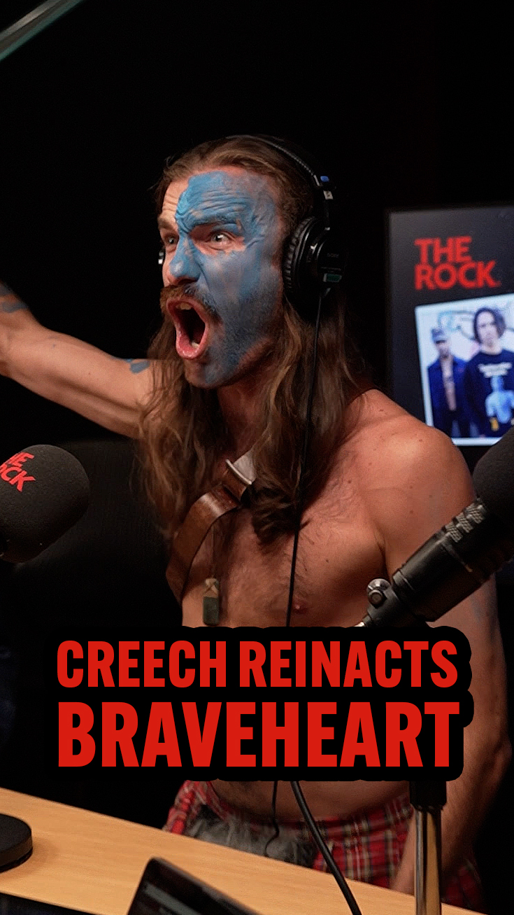 Creech performs the Braveheart Speech