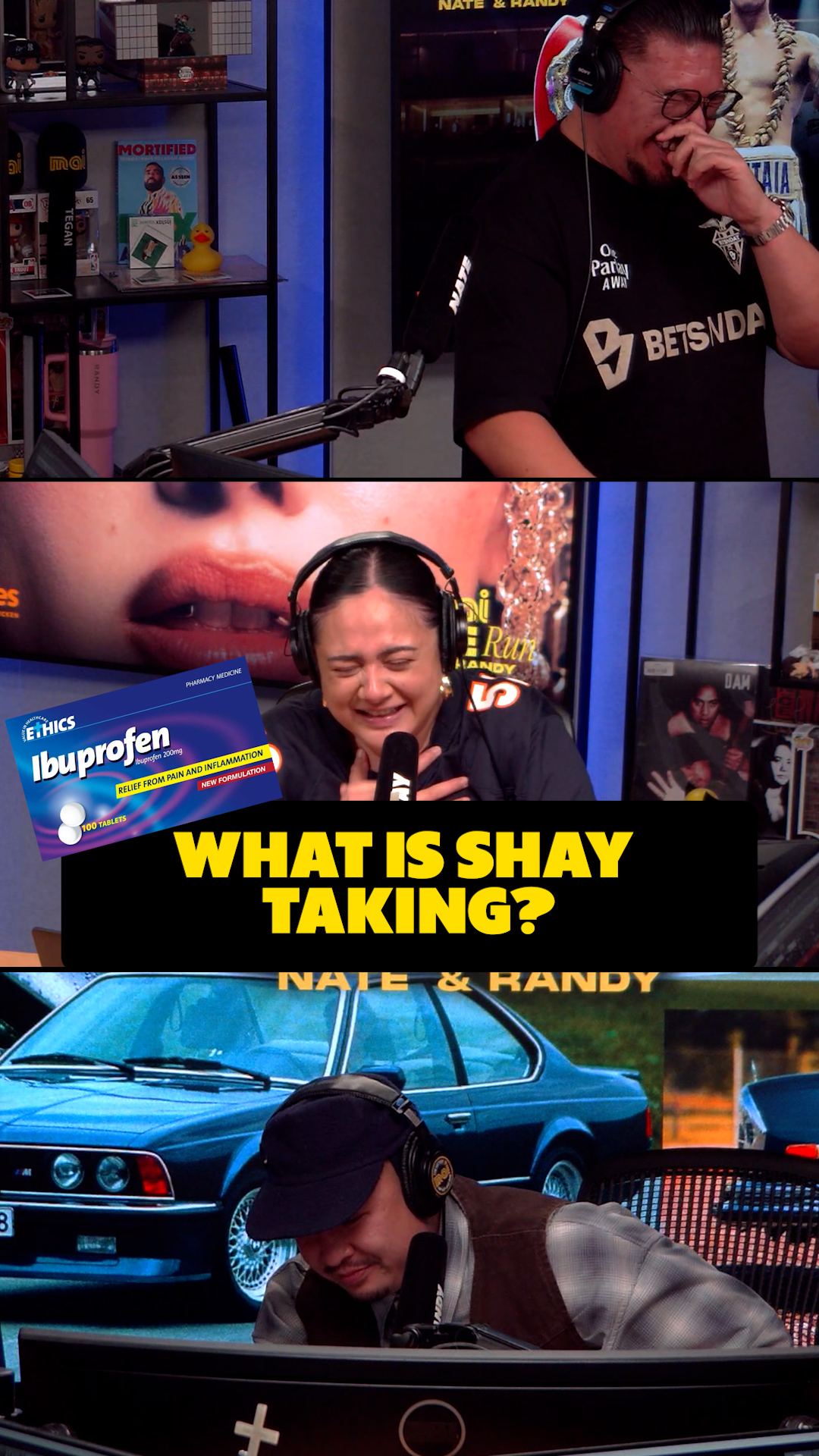 What is Shay taking?