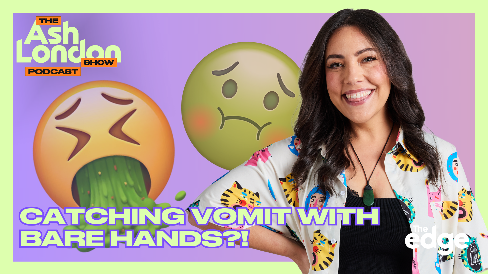Catching vomit with bare hands?!