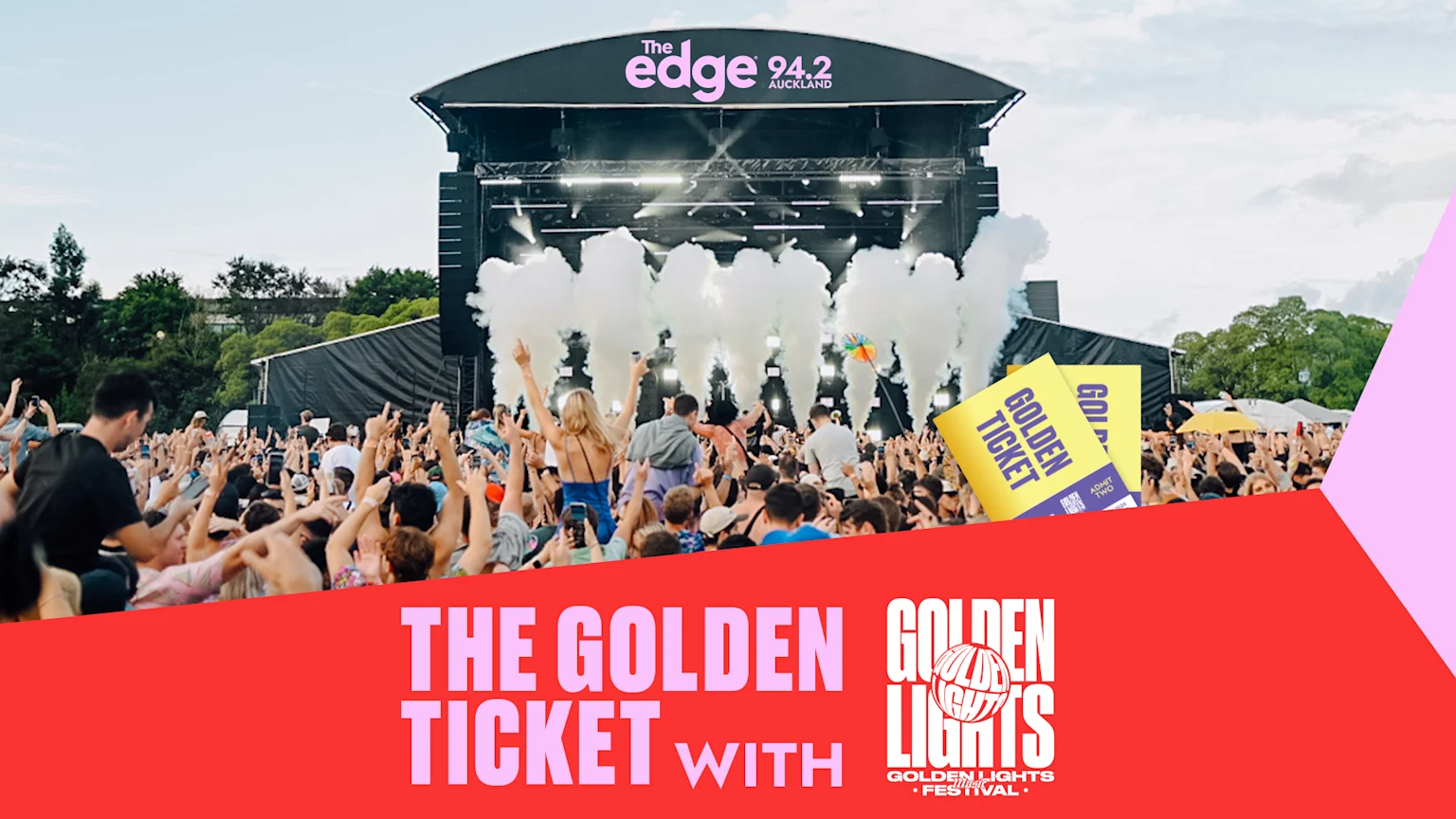 Win tickets to Golden Lights with The Edge Golden Ticket Win rova