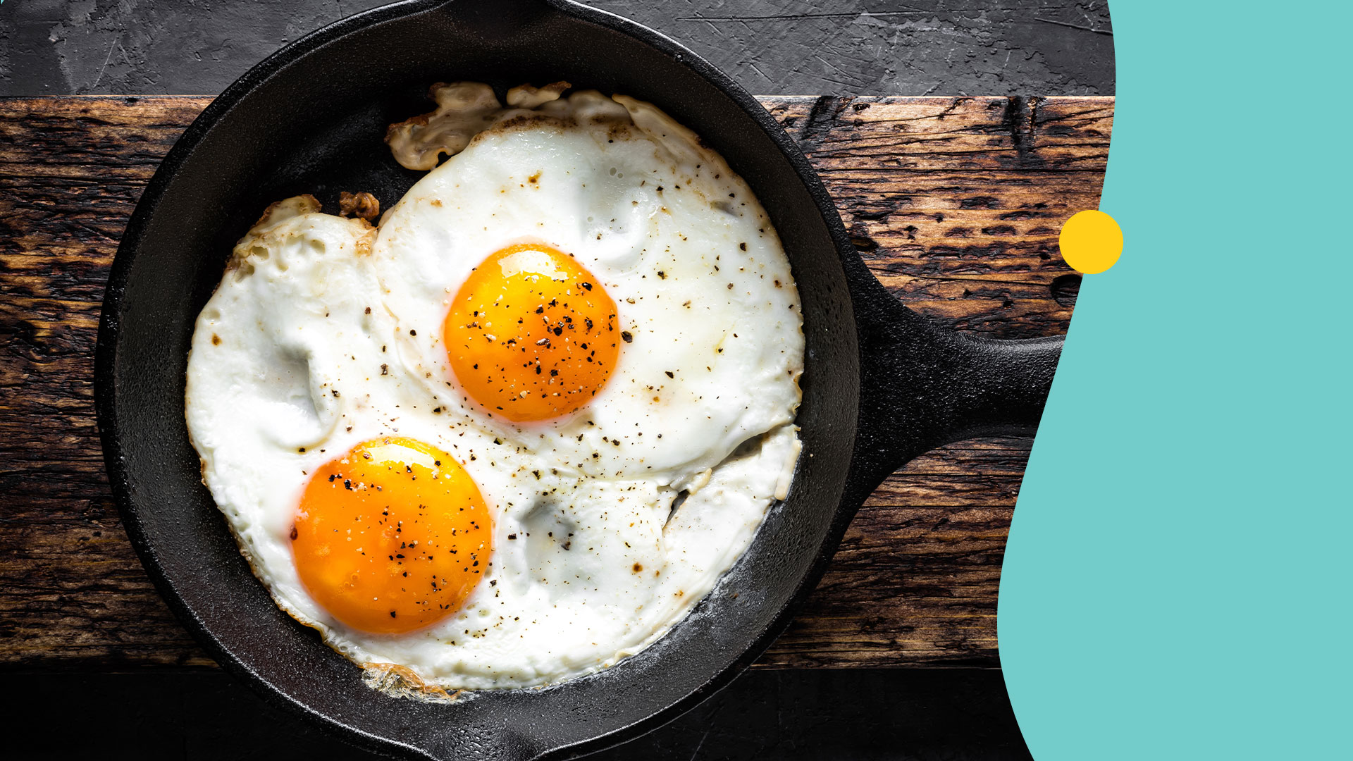 eggs frying in a pan