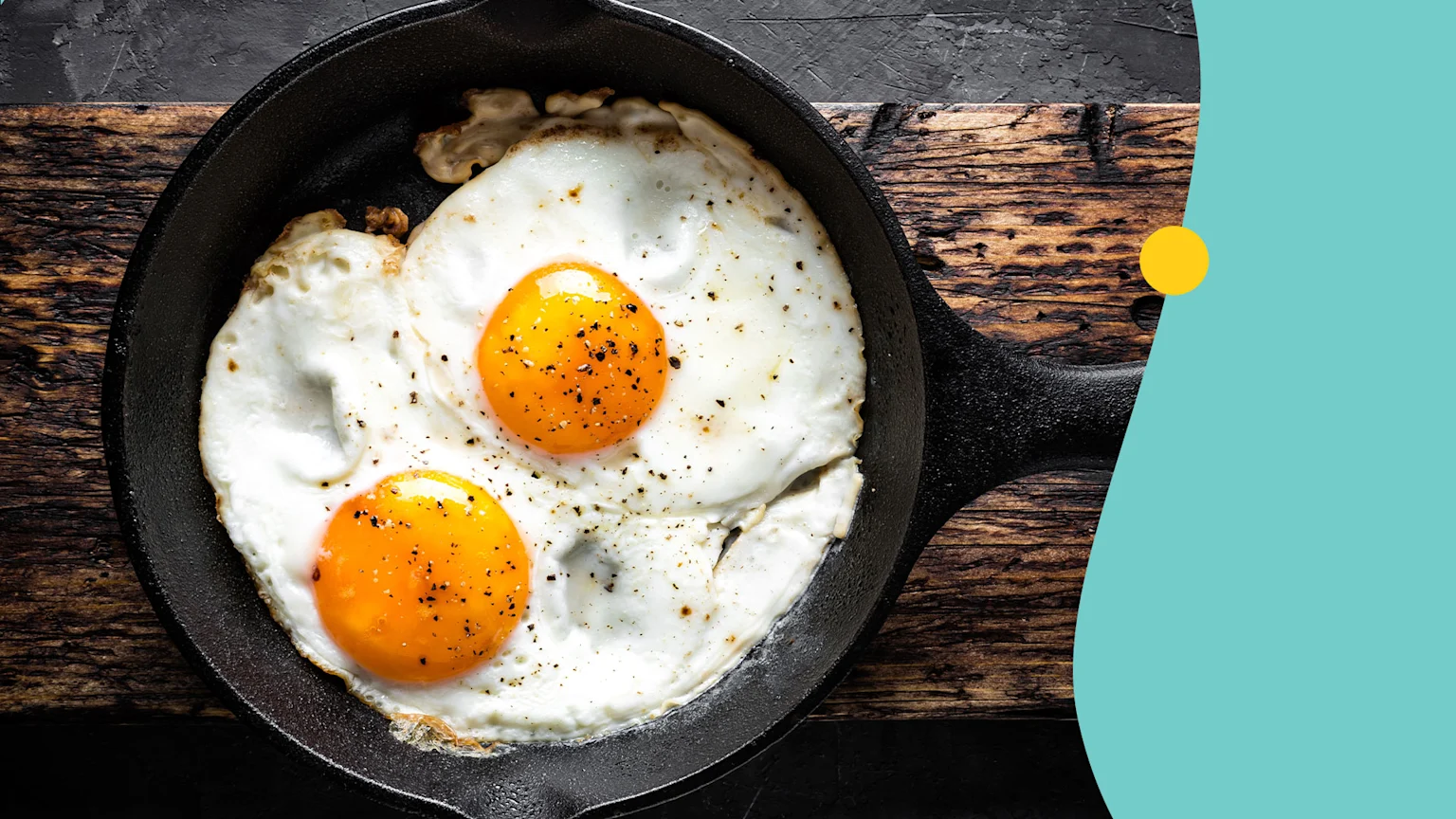 eggs frying in a pan