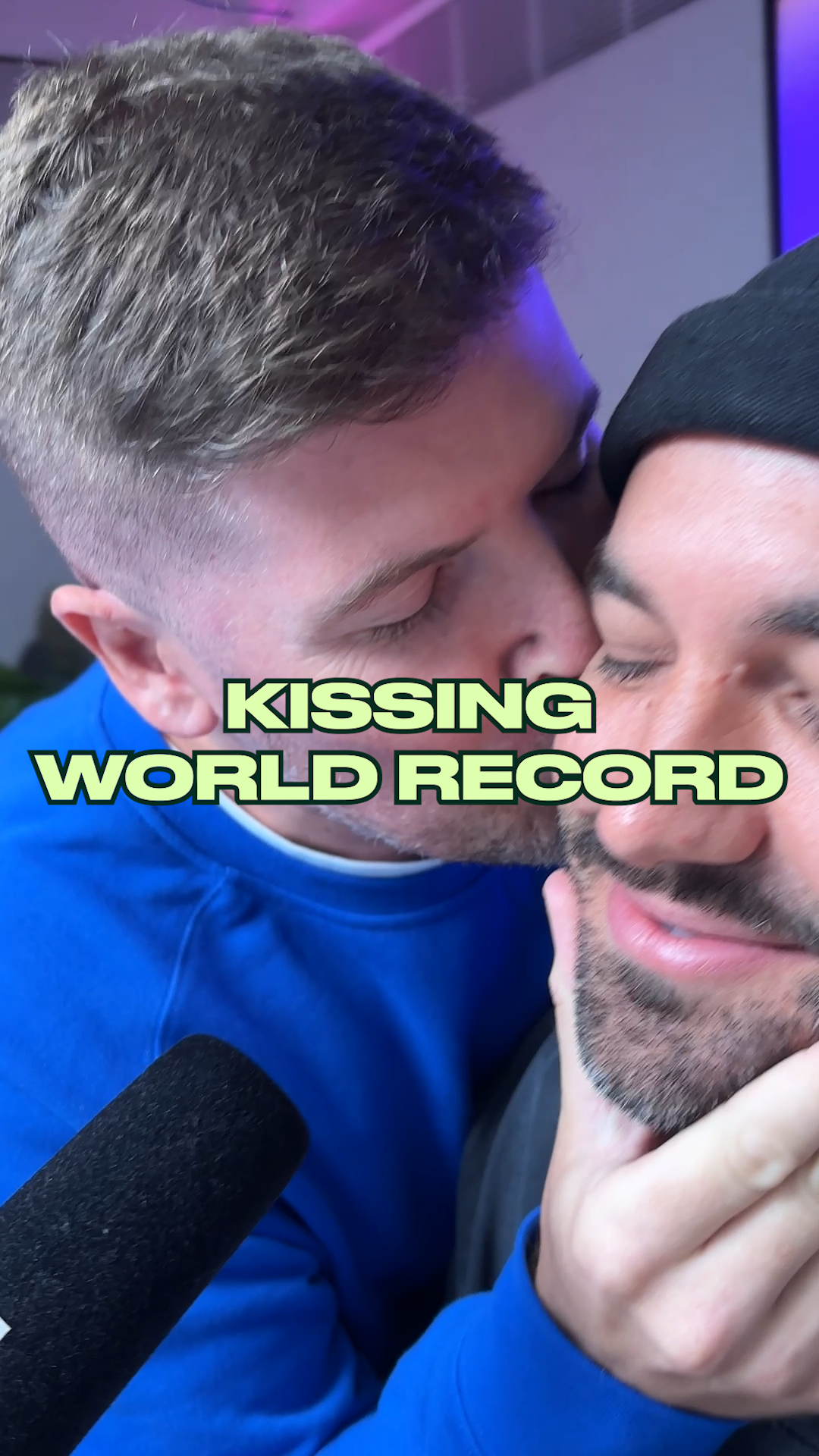 World record kissing attempt