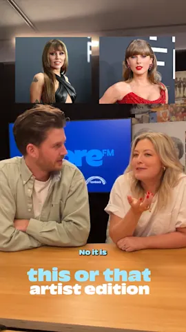Sarah & Adam sitting in the more fm studio