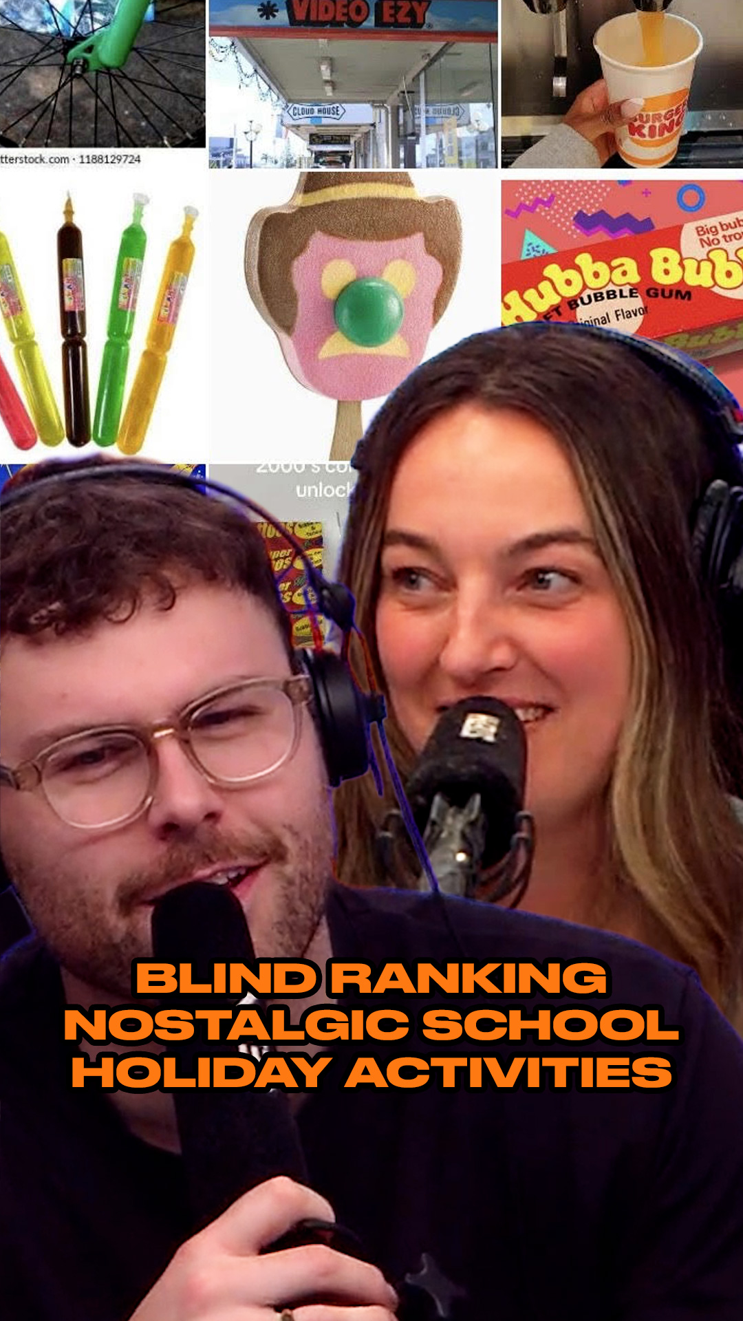 Blind ranking nostalgic school holiday activities