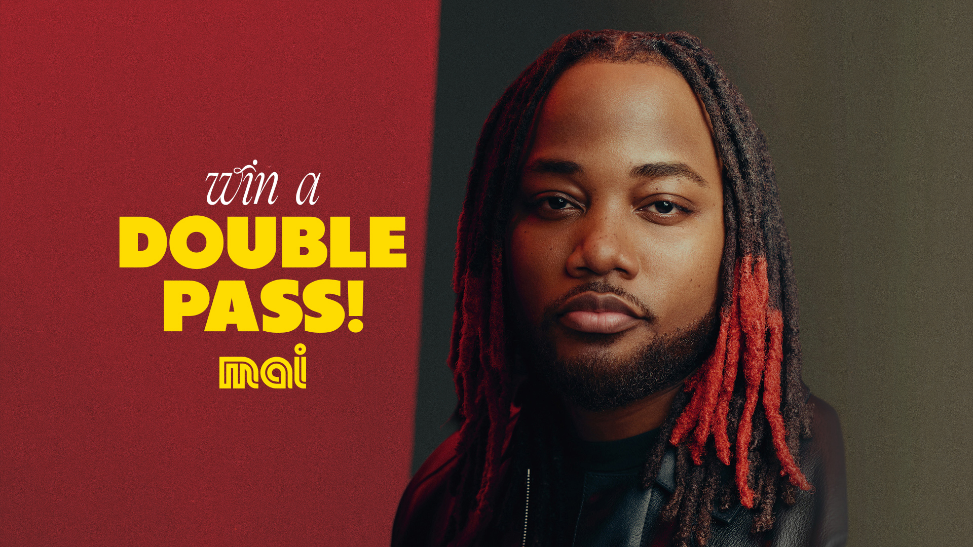 Press photo of Leon Thomas. "Win a double pass!" with Mai FM