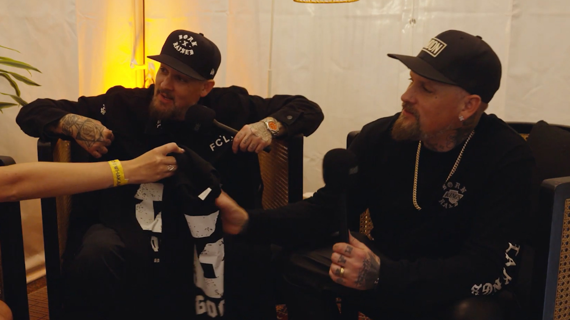 WATCH: We gave Good Charlotte custom NZ merch with the true Kiwi meaning of 'GC'