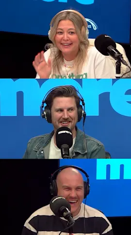 Sarah, Adam & Director Dave in the more fm studio