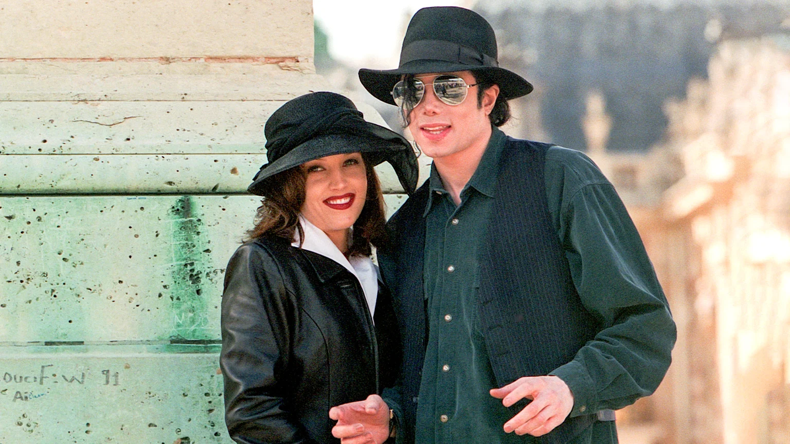 Lisa Marie and Michael Jackson.