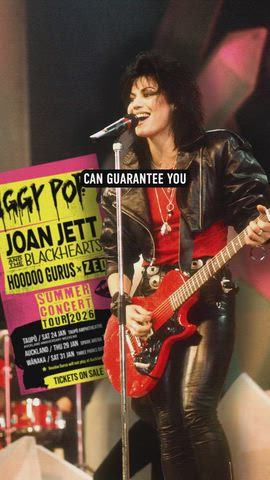 Joan Jett's plans for her first NZ concert & trip