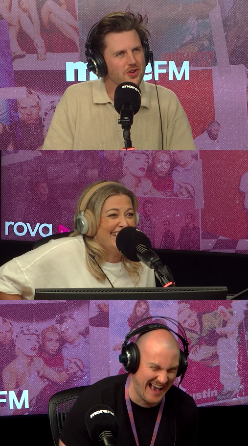 Sarah, Adam & Director Dave in the more fm studio