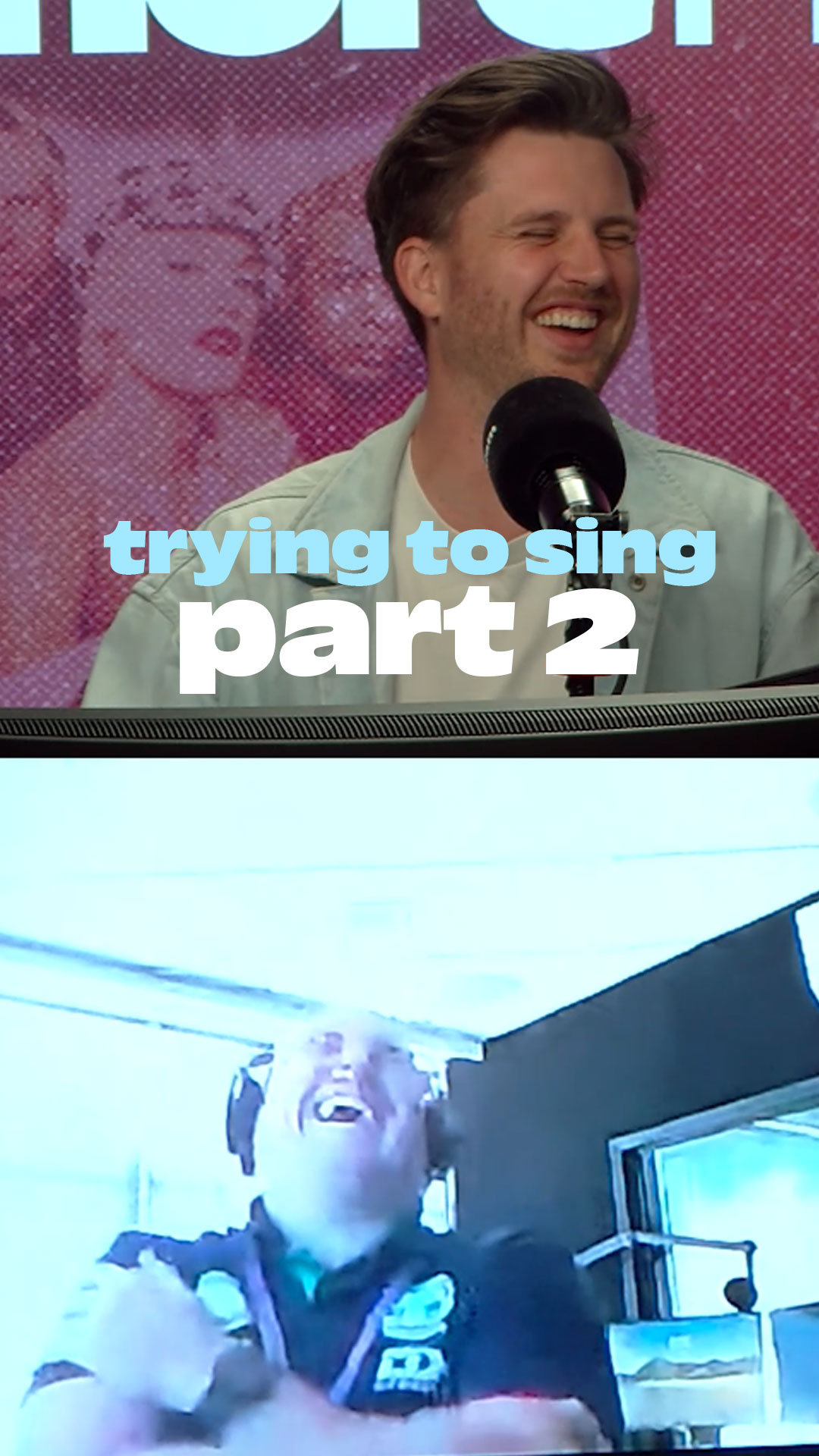 Director Dave and Adam laughing