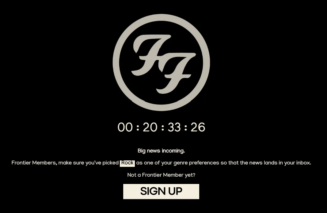 Cryptic countdown message