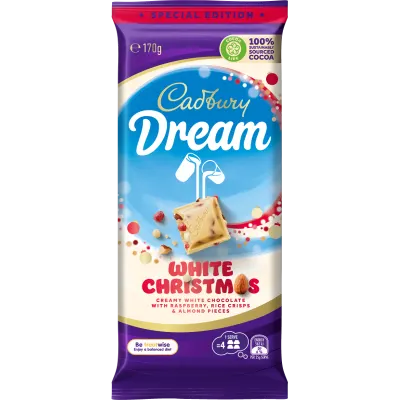 Cadbury Dream Raspberry Cadbury Dream 'White Christmas' has hit NZ just in time for Christmas ...