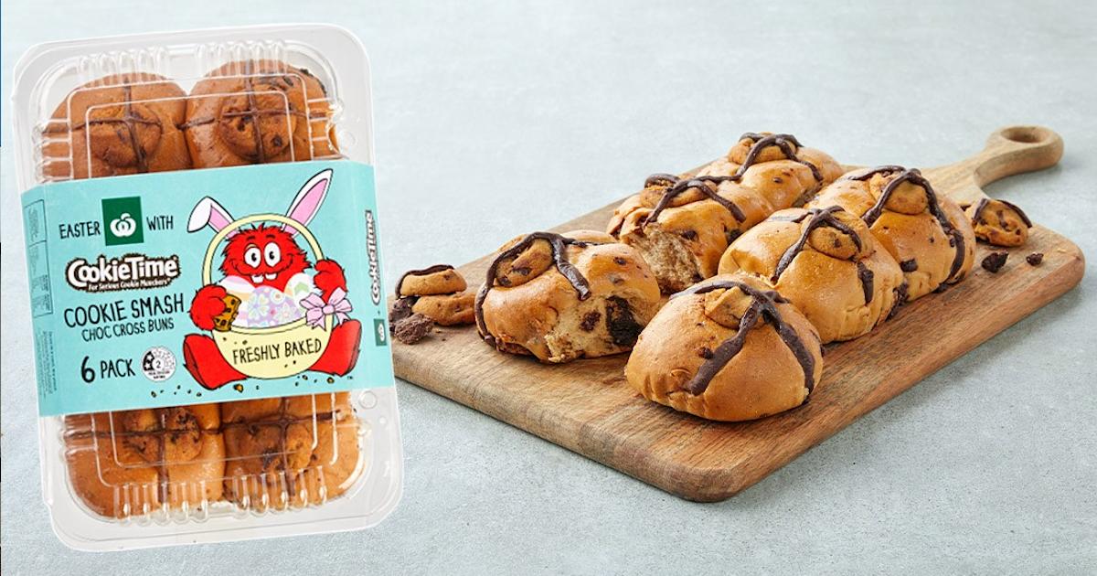 Countdown Buns Countdown and Cookie Time release 'Cookie Smash Choc Cross Buns' for ...