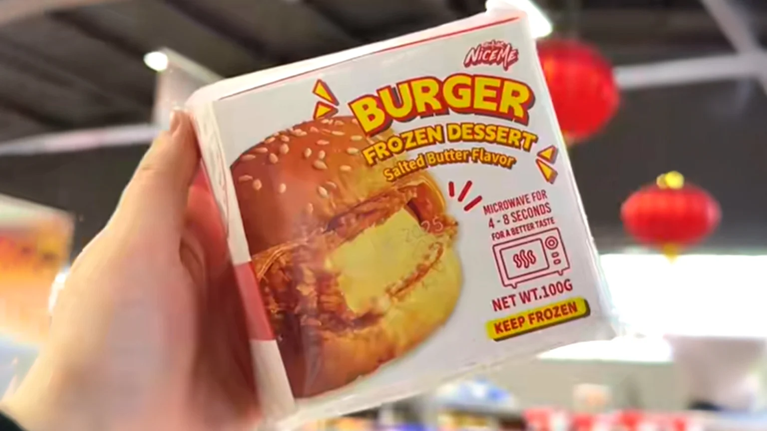 Ice cream disguised as a chicken burger