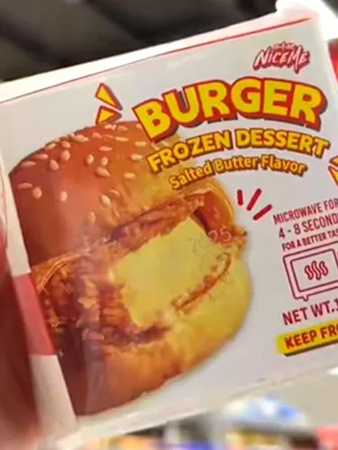 Ice cream disguised as a chicken burger