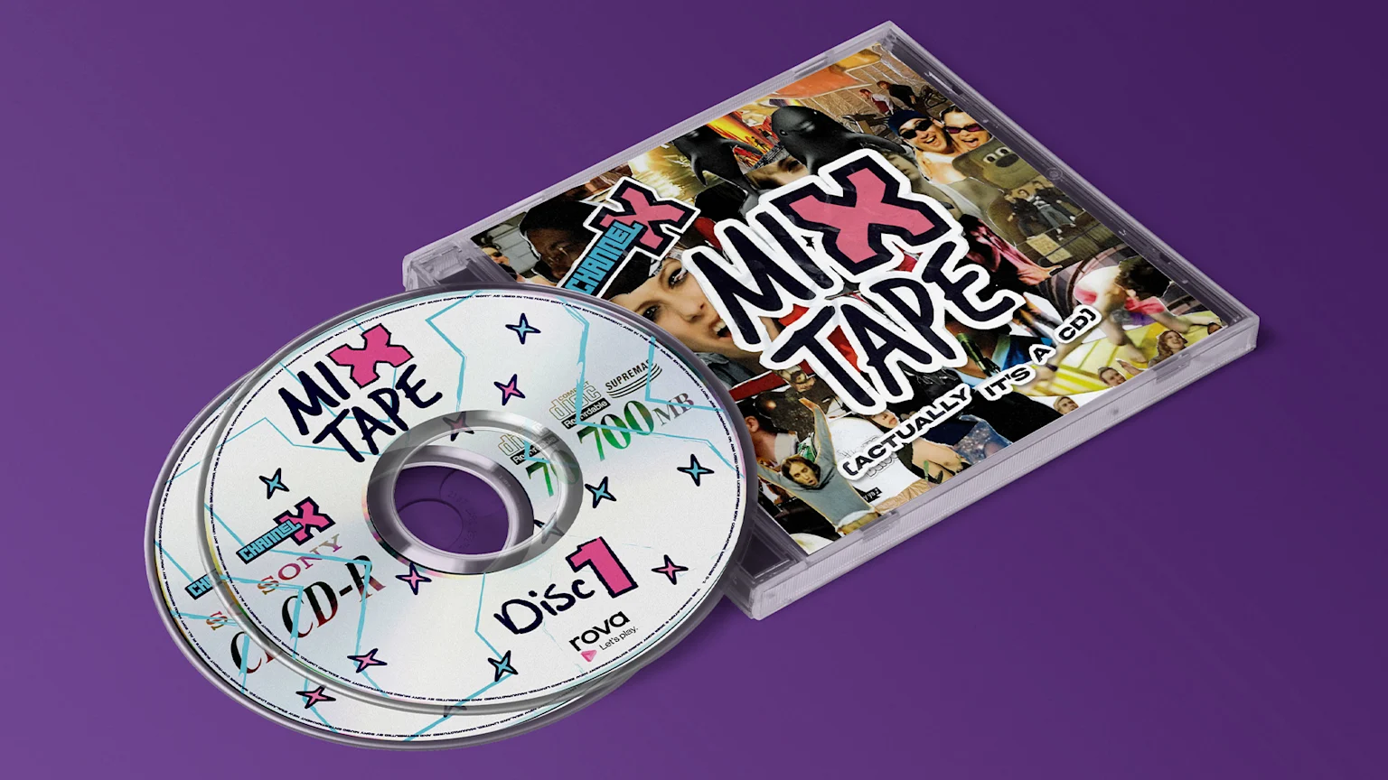 Channel X CD on a purple background