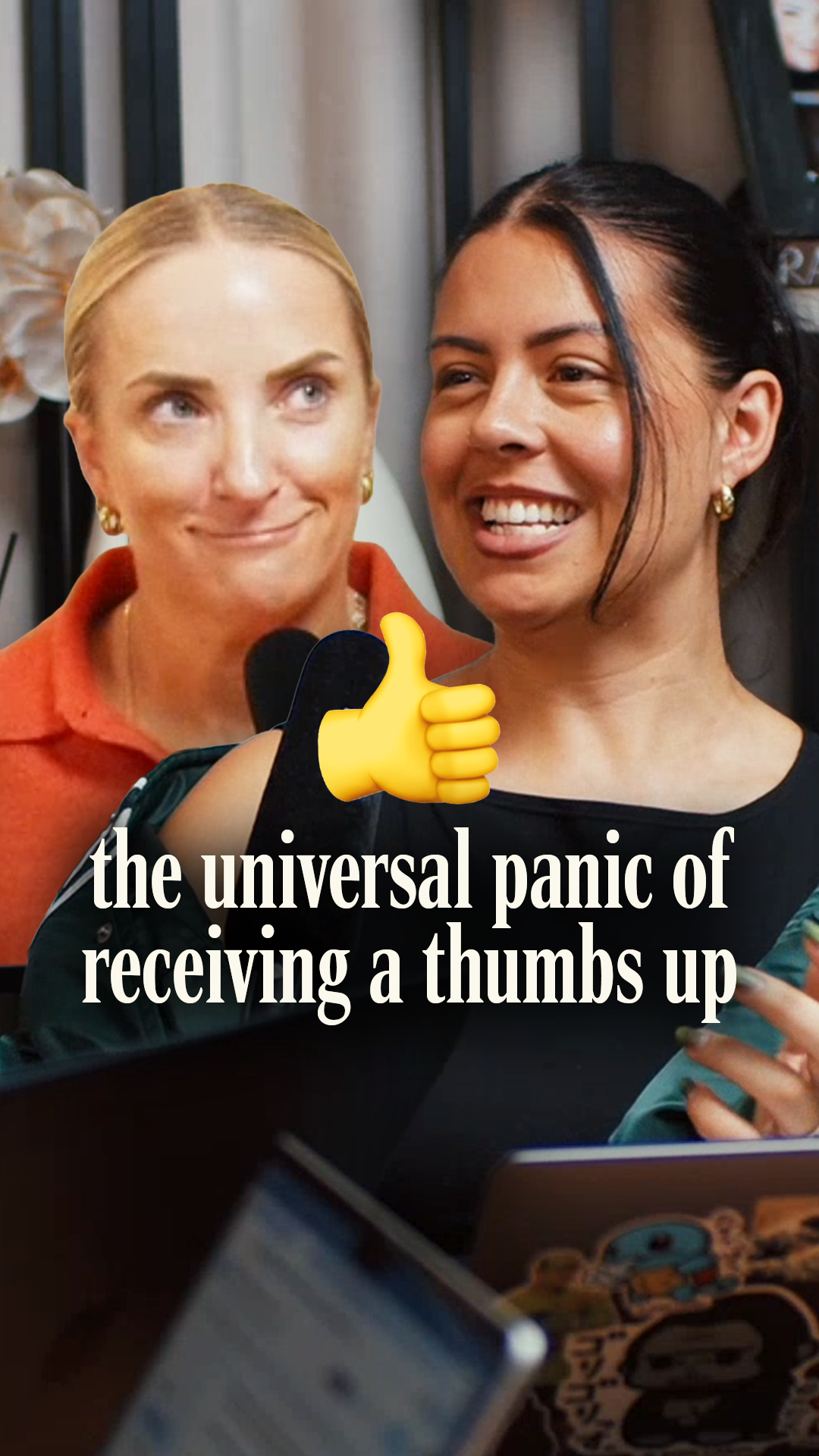 The panic when you get hit with a 👍