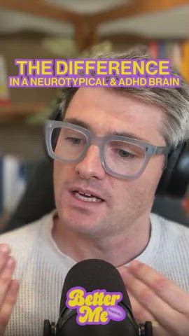 The difference in a neurotypical & ADHD brain