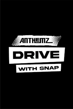 text reading anthemz drive with snap on a black background