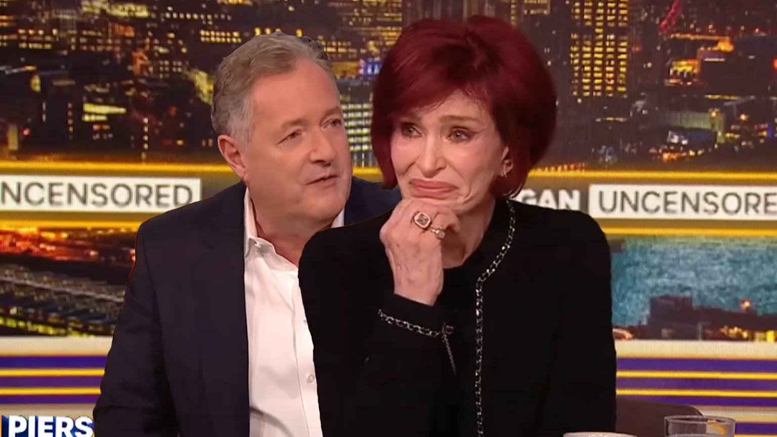 Sharon Osbourne and Piers Morgan on Piers Morgan Uncensored