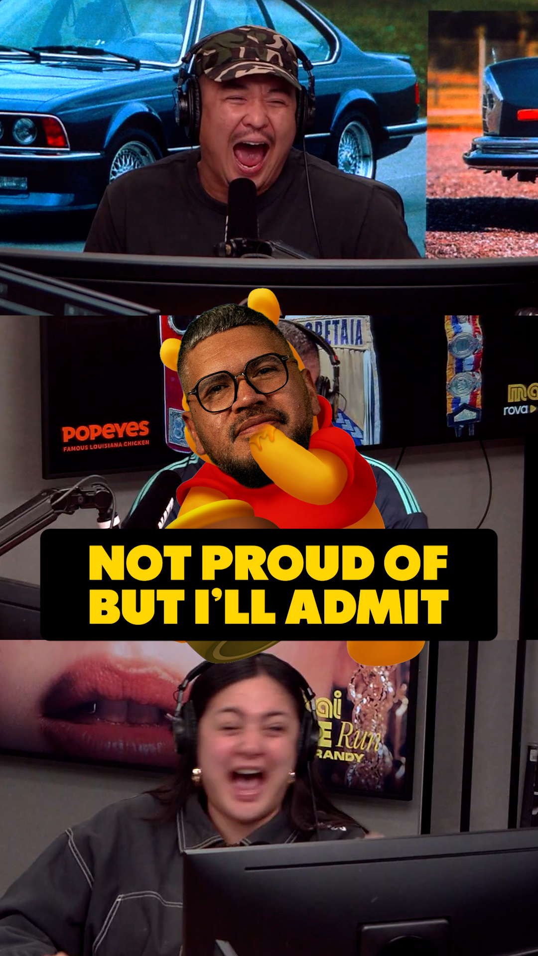 Not proud of, but i'll admit