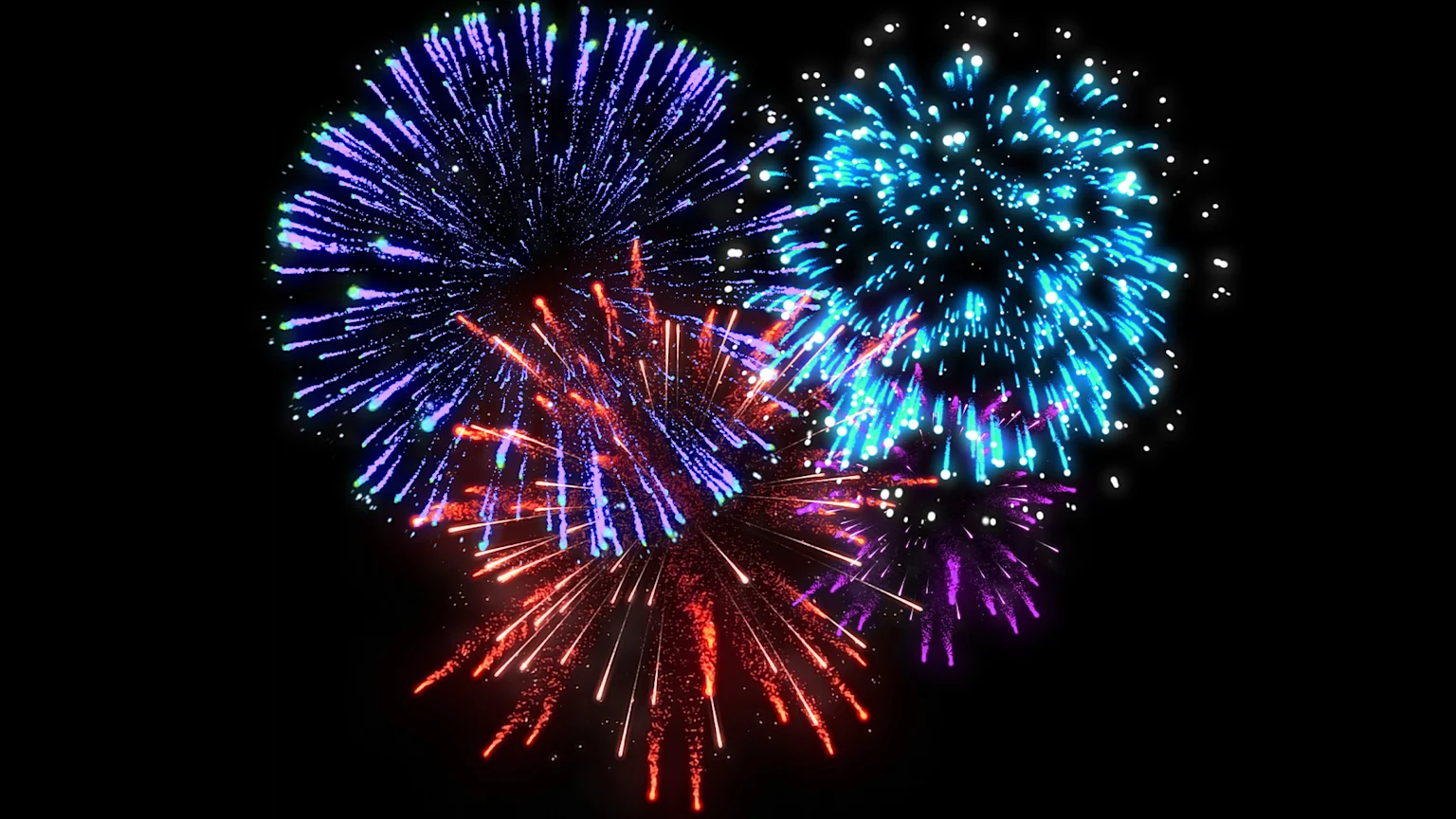 Stock image of fireworks.