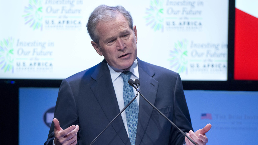 George W Bush explains viral breath-mint moment