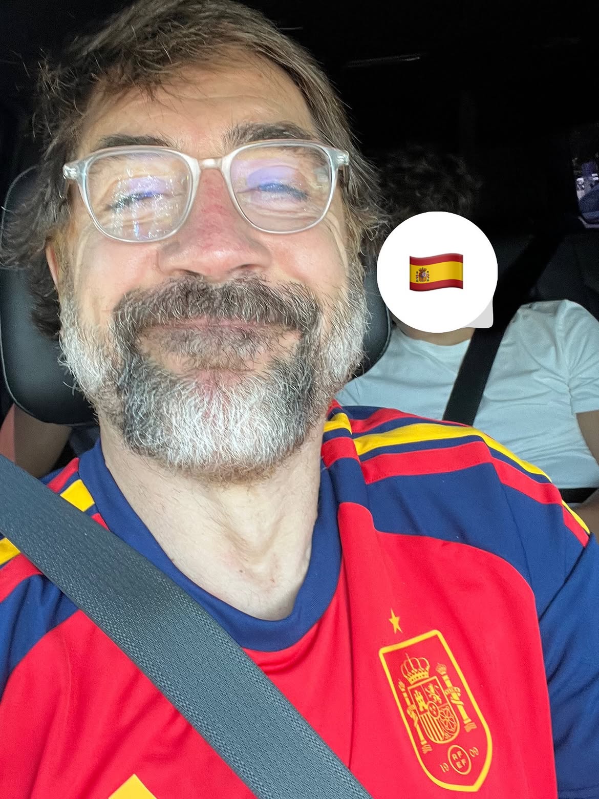 Javier Bardem celebrates Spain winning 2026 FIFA World Cup