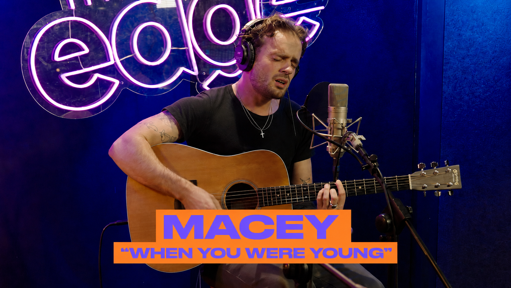 Macey covers 'When You Were Young' LIVE at The Edge