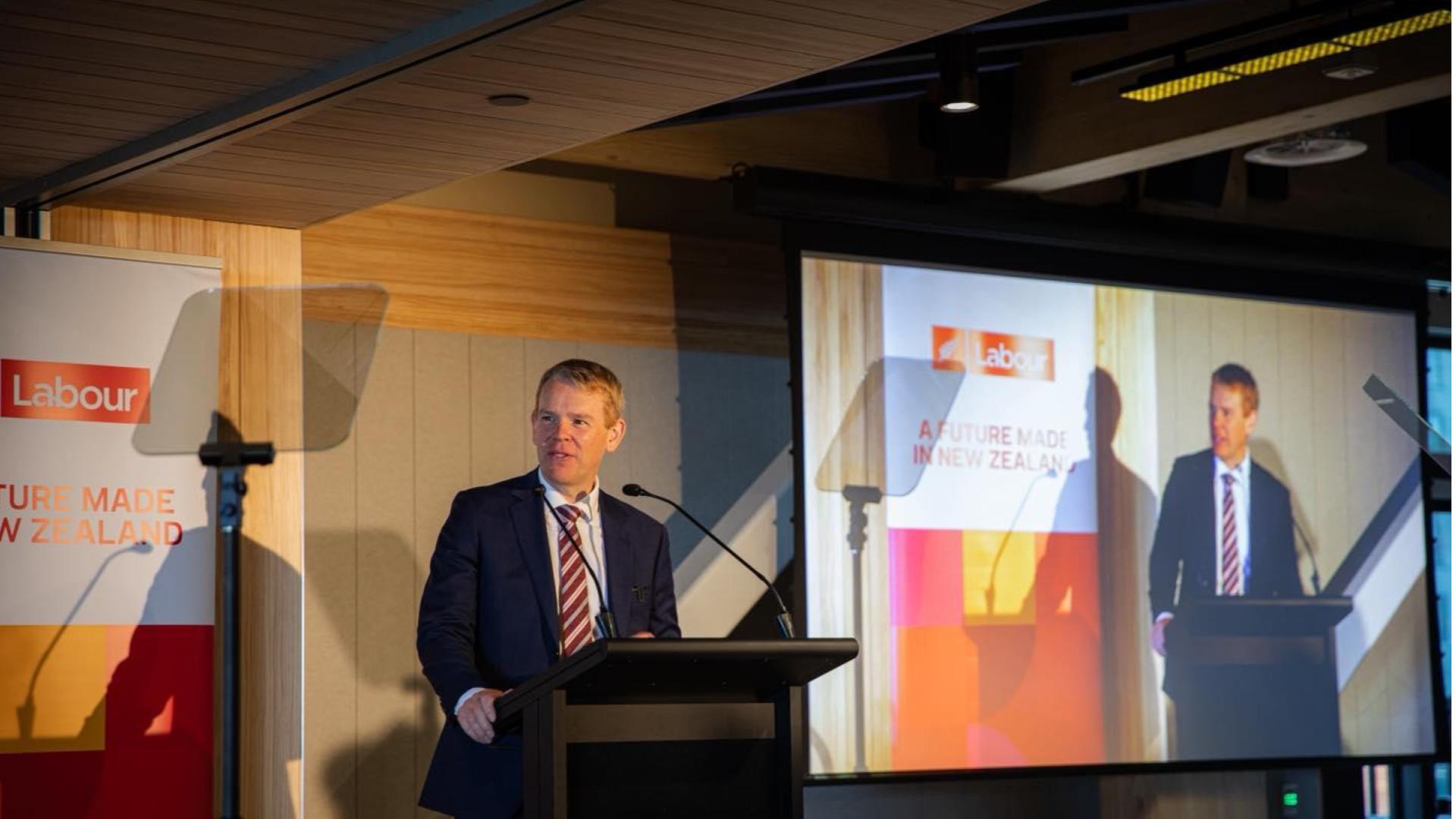 Chris Hipkins delivers his first major election pitch of the year.