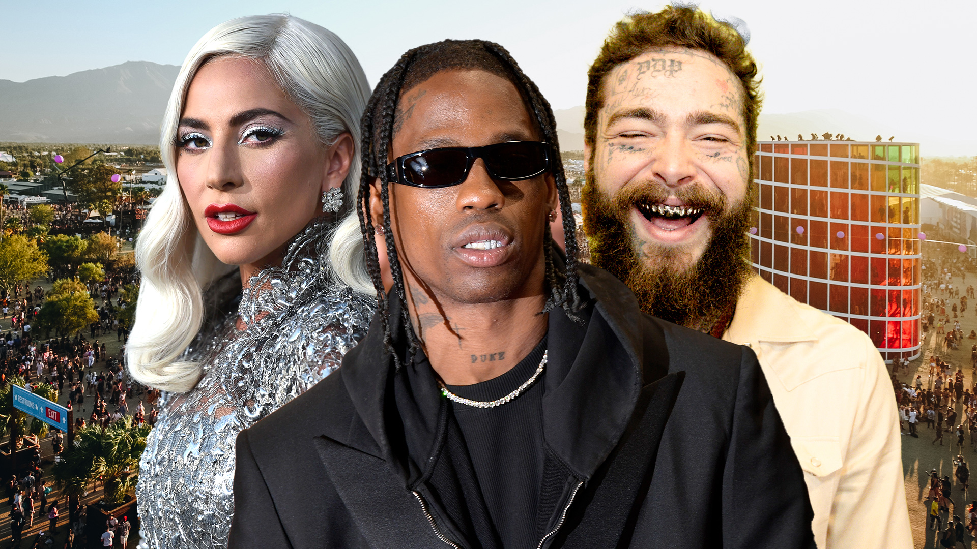Travis Scott, Post Malone and Lady Gaga among huge names in Coachella