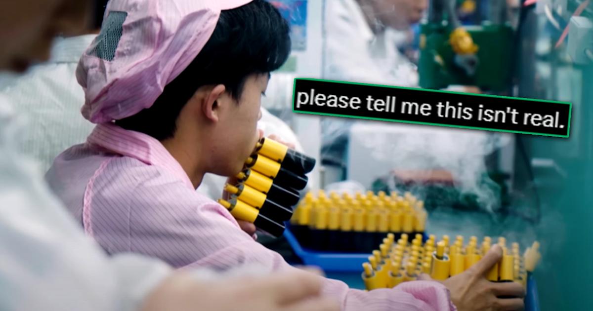Rank' factory footage of vapes getting individually tested by mouth is causing a ruckus | Articles | rova Rank' factory footage of vapes getting individually tested by mouth is causing a ruckus | Articles | rova