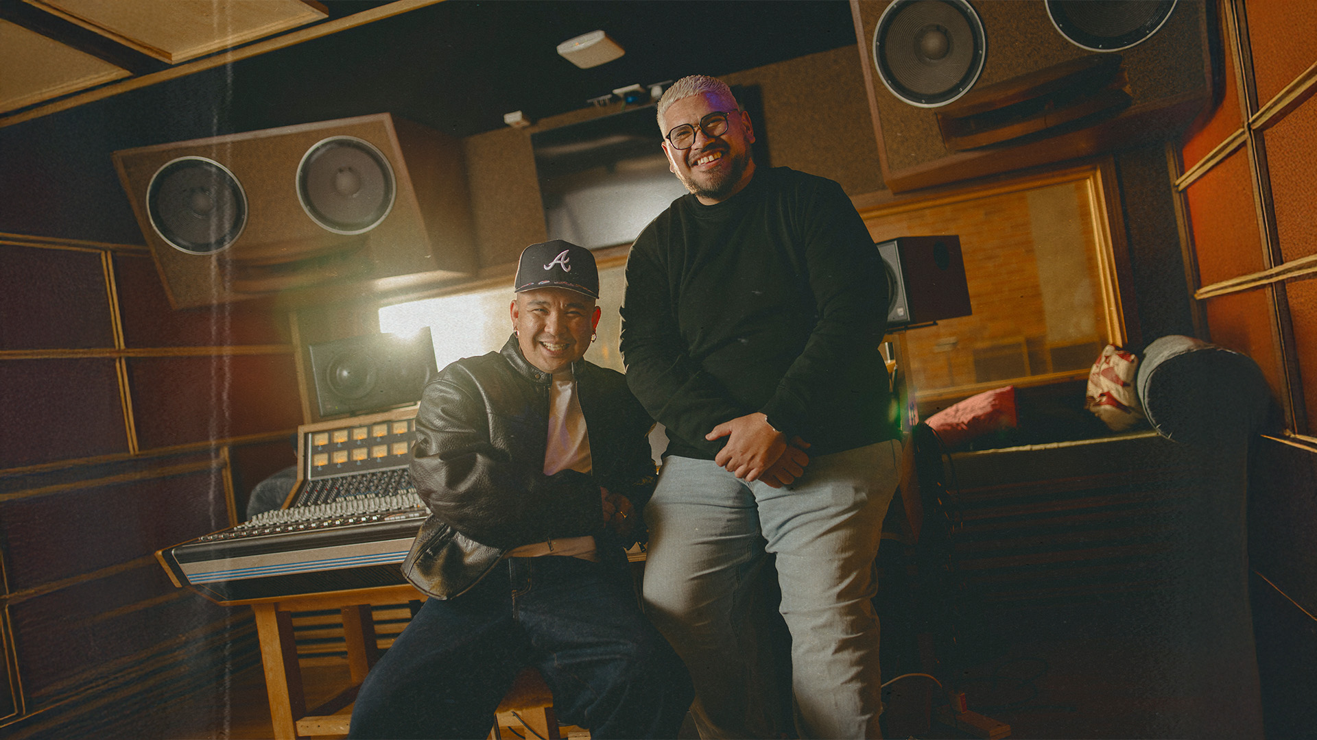 Nate and Randy in a studio