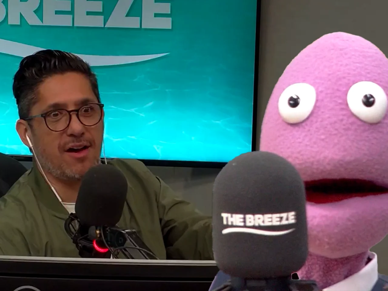 Comedian Randy Real Face Comedian Randy Feltface tries to take Robert Rateke's job on The Breeze ...