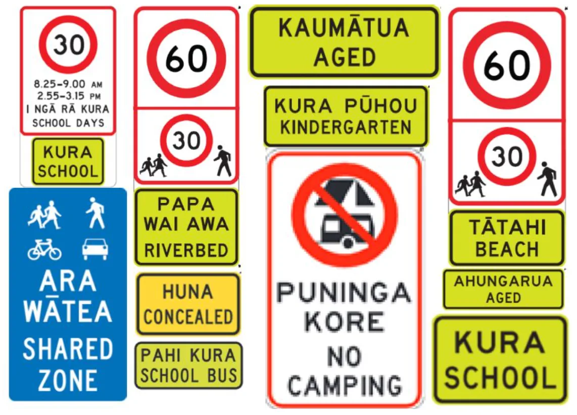 Nz Community. Sign 'Affirming te reo Maori': Here's what NZ's bilingual road signs might ...