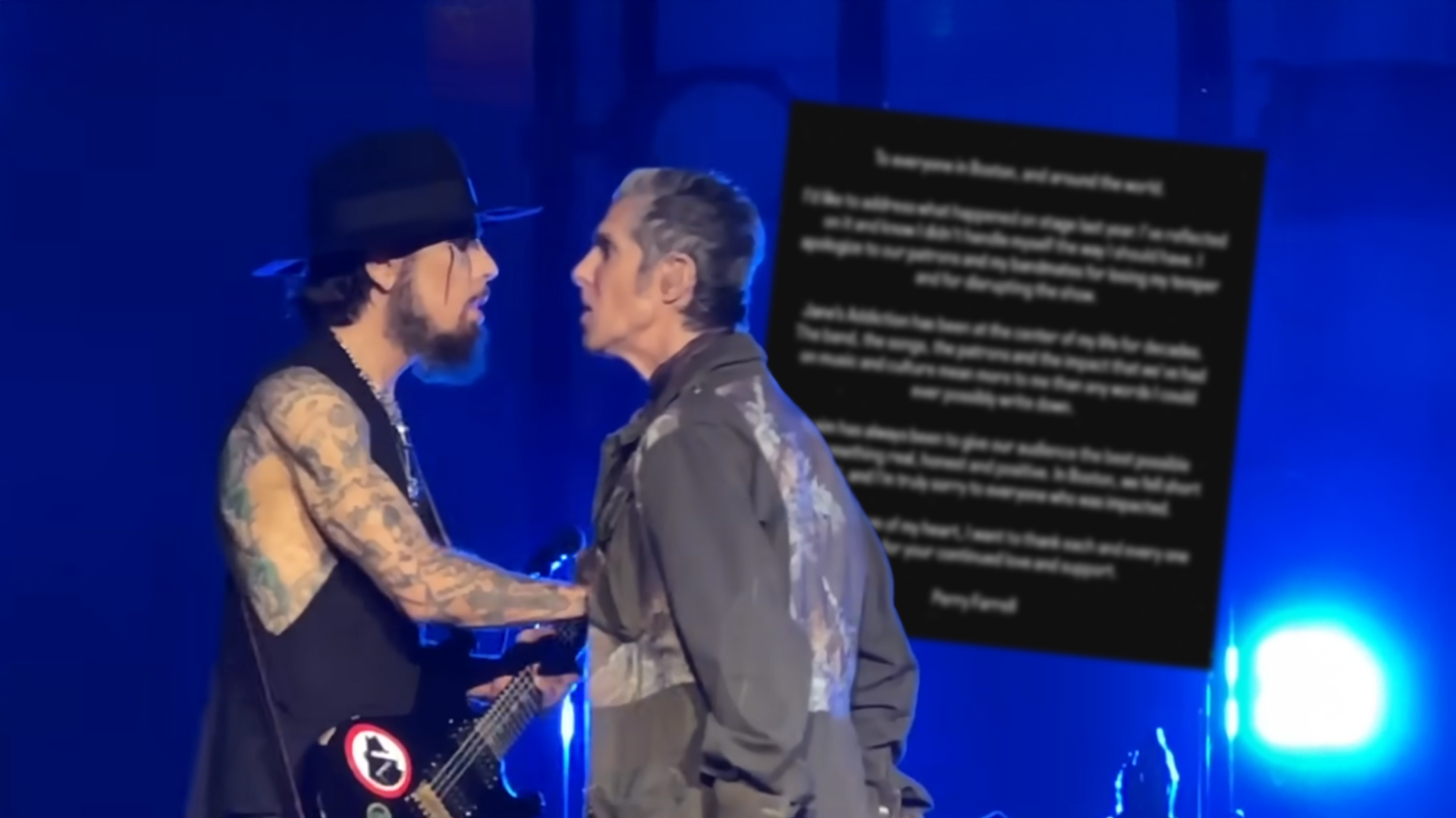 Perry Farrell issues apology for on-stage punch, Jane’s Addiction confirms split