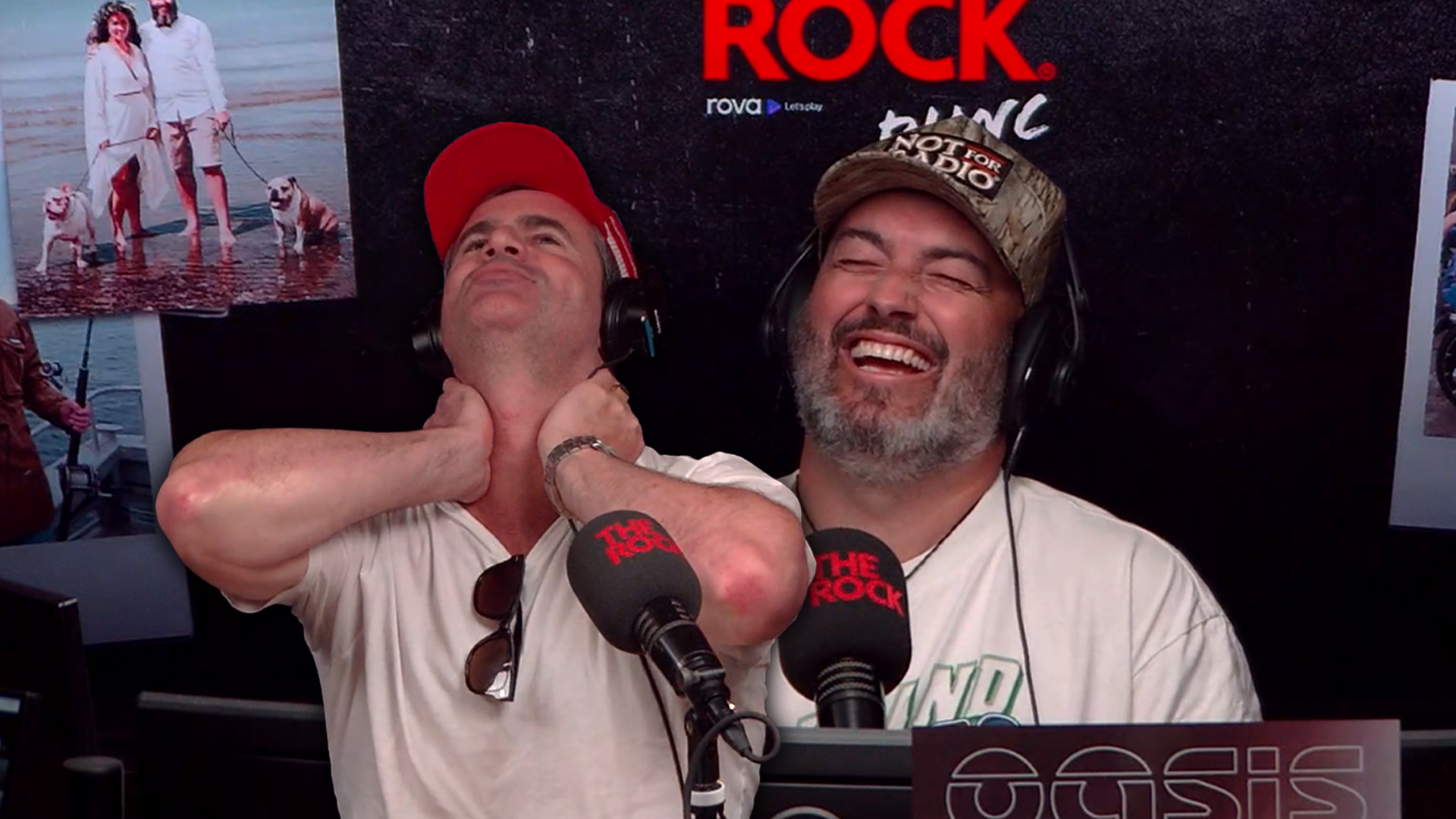 Picture of both Jay and Dunc laughing out loud. 