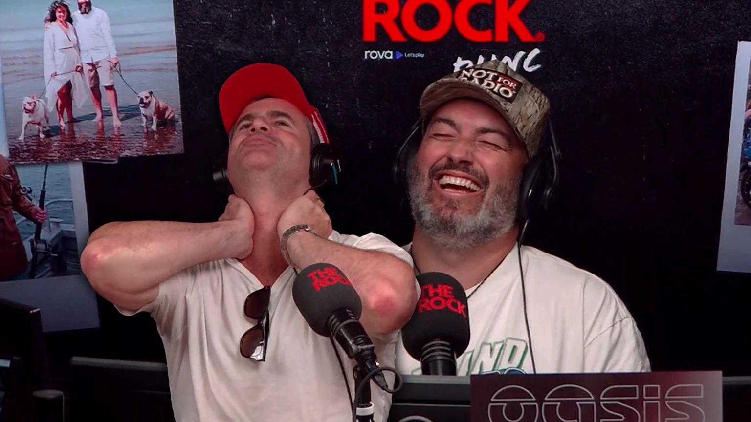 Picture of both Jay and Dunc laughing out loud.