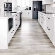 White Kitchen Cabinets Vinyl Plank Flooring A Timeless Kitchen Design