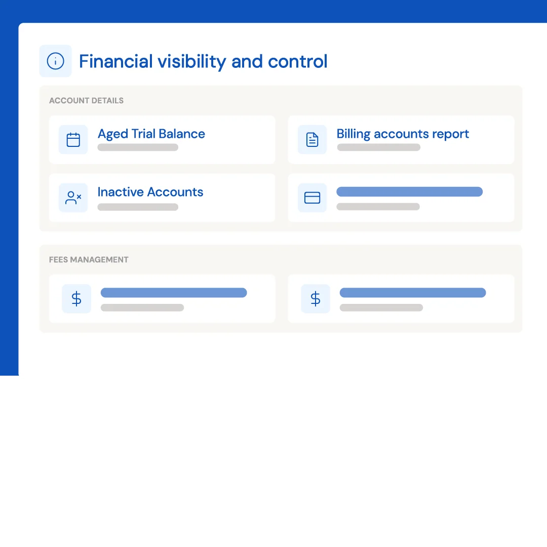 Illustration of reports dashboard for Opypro