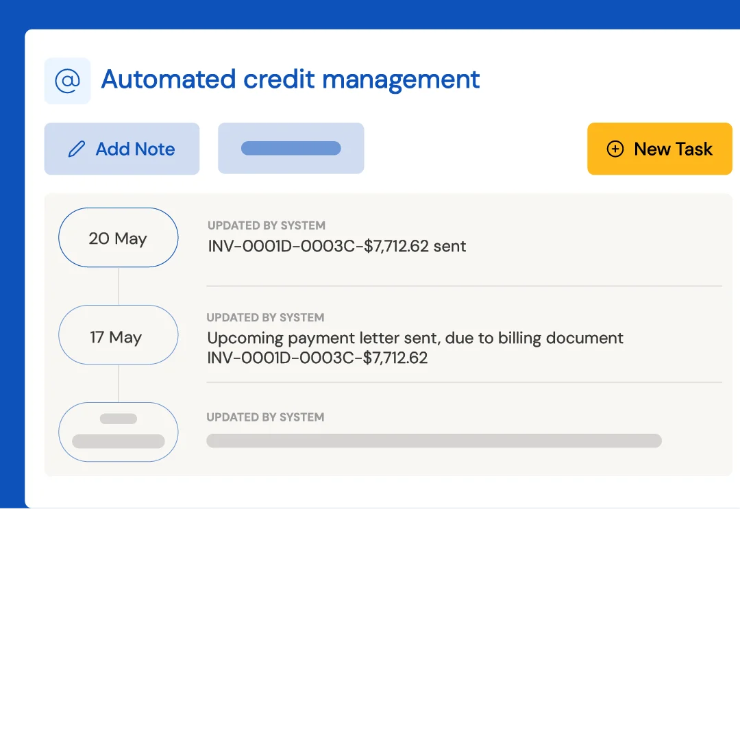 Illustration of credit management for Opypro